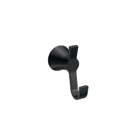 Moen Mikah Robe Hook in Matte Black Y0703BL